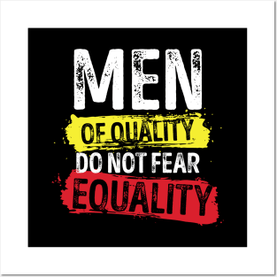 'Men of Quality Do Not Fear Equality' Feminist Posters and Art